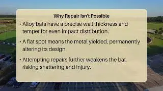 Can A Flat Spot On An Alloy Bat Be Repaired?