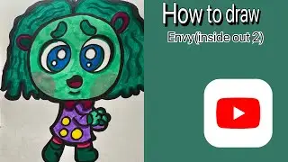 How to draw envy from inside out 2 (Pixar/disney) new (2024)
