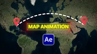 EASY Travel Line Animation in 1 Minute | After Effects