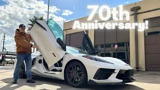 70th Anniversary C8 Corvette Lambo door Install!