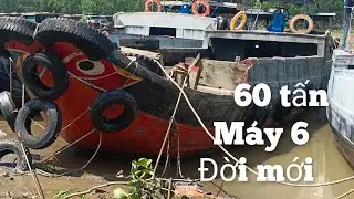 Bán ghe Long An 60 tấn máy 6 masumasi đời mới LH 0344441458