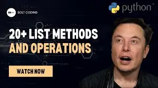 Python #11: Enhance Your Python Skills with 20+ List Methods including Time Complexity Analysis.