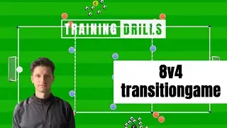 This will make your players transition faster - 8v4 football transition game