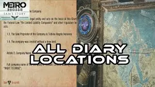 Metro Exodus - Sam's Story (DLC) I All 11 Diary Book Locations I Collectibles