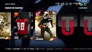 OMG 95 Overall Richard Sherman Team Of The Year Pull !!! (MADDEN 16 ULTIMATE TEAM PACK OPENING)