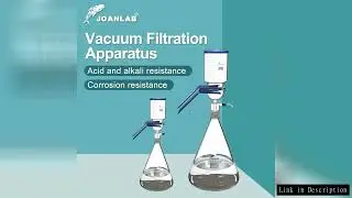 JOANLAB 1000ml Vacuum Filter Apparatus Lab Equipment Glass Filter Sand Core Liquid Solvent Membrane