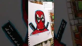 Drawing Death pool #viralshort #deathpool #nikestreamartz#losvoltaje