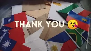 PART 2: I  emailed and asked embassies for flag and souvenirs ☺️ #Flags #Vexillology #WorldFlags