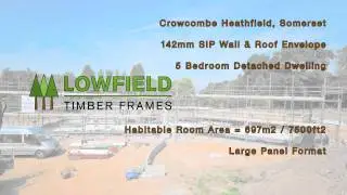Time lapse of ultra hi tech  timber framed SIP buildings
