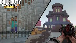 NUEVO MINECRAFT HALLOWEEN CUSTOM ZOMBIES EASTER EGG SALVANDO A STEVE | BLACK OPS 3 ZOMBIES mod tools