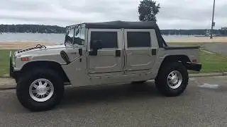 2003 Hummer H1 opentop pewter