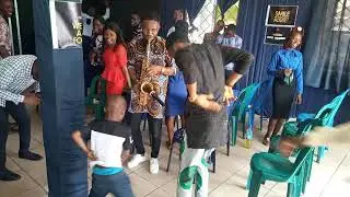 Little boy who got the congregation jeering....(1)