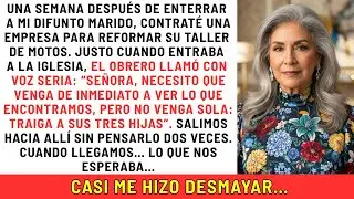 Traiga a sus tres hijas. No venga sola, pidió el obrero al concluir la obra en el taller de mi...