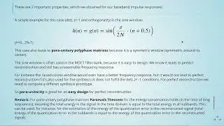 Multirate Signal Processing: 13 Modified Discrete Cosine Transform - 16 Summary