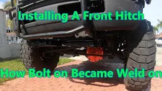Front Tow Hitch Install on the Budget Mud Truck