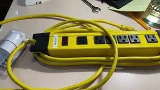 Scrap power strip to extension cord