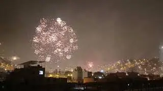 Feliz navidad 2025  Lima-Peru (Ate) Fuegos artificiales 