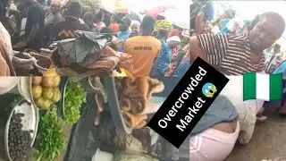 Rural African Village Market Day 🇳🇬 // The Most Cheapest market 😱 Raining + Shopping for Baby