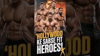 Top 10 Hollywood Actors with Best Physiques | Body Transformation | Part 1 (Hindi) #shorts