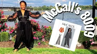 McCall's 8009 Pattern Review. Sewing a chic, classy & comfy jumpsuit for a Fall waterfront wedding.