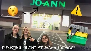 DUMPSTER DIVING AT JOANN FABRICS!!