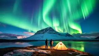 🌟 8Hz Alpha Waves Music 》Aurora Borealis & Northern Lights 》Binaural Beats Meditation Music