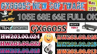 GX6605S|| POWERVU KEY NEW SOFTWARE|| Sony Network|| 105E 68E 66E FULL OK|| May 2019