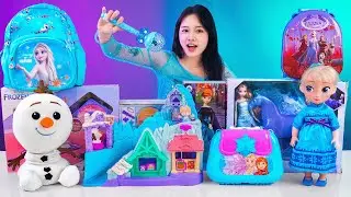 Unboxing Disney Frozen Arendelle Sledding Adventures Playset | Elsa's Icy Makeup Toys Review
