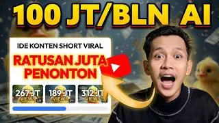 1000%MONET❗Cara Saya Gajian 100 Juta Dari Youtube Short Konten Ai | Cara Bikin Konten Short Ai