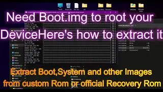 How to extract boot image from any Custom Rom or any official Recovery Rom