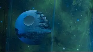 Star Wars Black Light UV mural time lapse