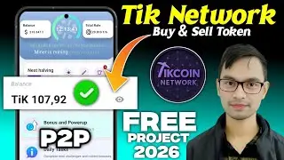 Tikcoin Network New Update Today||New Free Mining Project Tikcoin Network||Tikcoin Network KYC