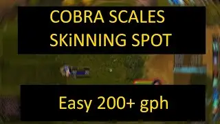 TBC GOLD FARM SOLO FROST MAGE EASY 200+ GPH COBRA SCALES SKINNING SPOT