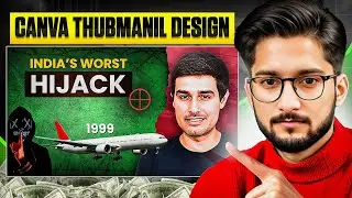 How to Make Thumbnail like  @dhruvrathee    in Canva 2025 | Documentary Thumbnail Design