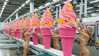 Inside a Modern ice cream Mango Factory: From Fresh Mango to ice cream (The Whole process)