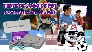 TESTE R&Aacute;PIDO DO JOGO FIFA SOCCER 2005 DO PS1 NO GAME STICK M15 PRO FAKE
