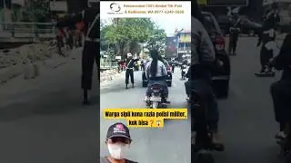 Detik detik terkena razia polisi militer❓#shorts #tni #viral #panaracourse