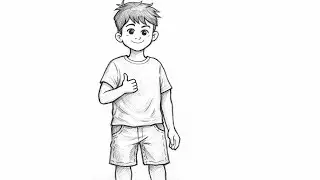 How to draw Cute Anime boy || Easy drawing for beginners step by step ||@Animagic-13 