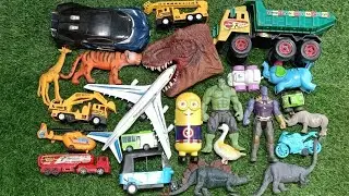 Mobil Tangga, Mobil Exsavator,Mobil Damtruk, Bajay,Mobil Balap, Mobil Tayo, Minion, Helikopter, hulk