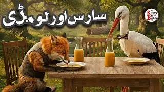 Fox and Stork Story | The Crane and the Fox | لومڑی اور سارس | लोमड़ी और सारस | Urdu Story | Khanani