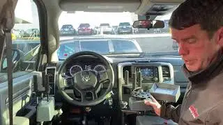 Marcus explaining high tech driving in a Ram 2500