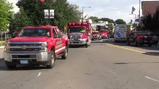Leominster MA. National Night Out Parade 8-2-2022