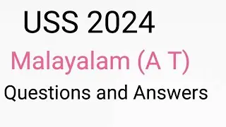 USS 2024 Malayalam ( A T) Questions and Answers