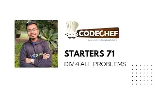 Codechef : Starters 71 | Div 4 All Problems Solution |