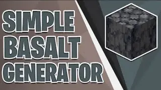 HOW TO MAKE A SUPER EASY AND EFFICIENT BASALT FARM IN MINECRAFT #minecraft