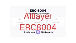 ERC-8004主网上线，Altlayer深耕ERC-8004，开发8004scan网站，长期看好Altlayer，Altlayer价值将回归