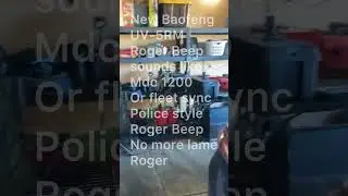 Baofeng UV-5RM Roger beep 1200hz tone like police radios. Included with radio not a modification.