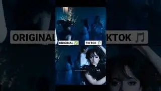WEDNESDAY ADDAMS - ORIGINAL vs TIKTOK #shorts