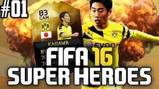 FIFA 16 TSUBASA KAGAWA!  | Fifa 16 Ultimate Team SUPER HEROES #01