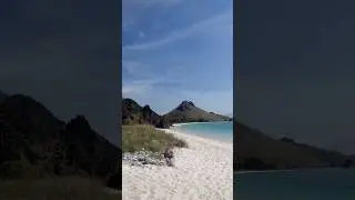 Pink Beach - Labuan Bajo Part2 #beach #labuanbajo #paradise #pinksand #travel #vacation #fyp